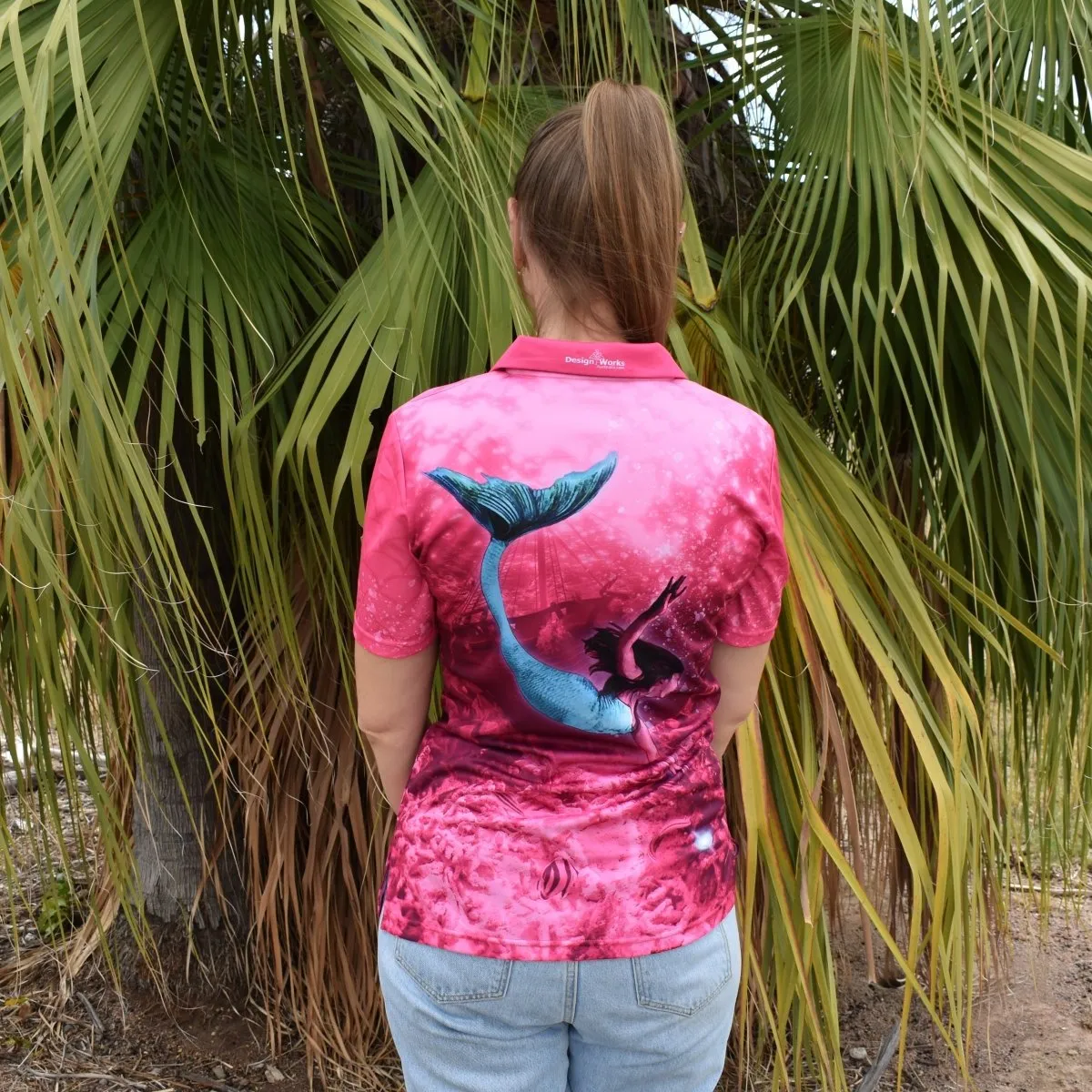 Adult Short Sleeve Sun Safe Shirts - Mermaids