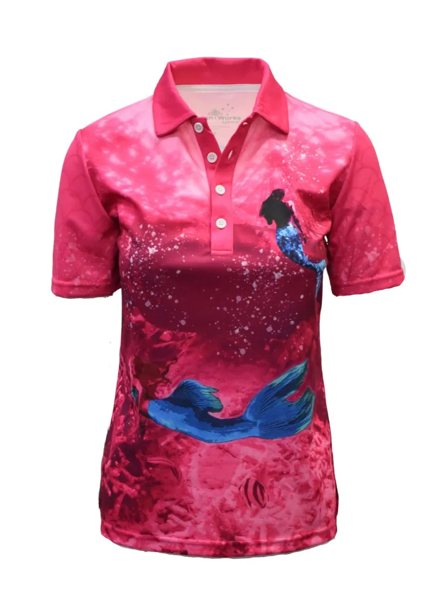 Adult Short Sleeve Sun Safe Shirts - Mermaids