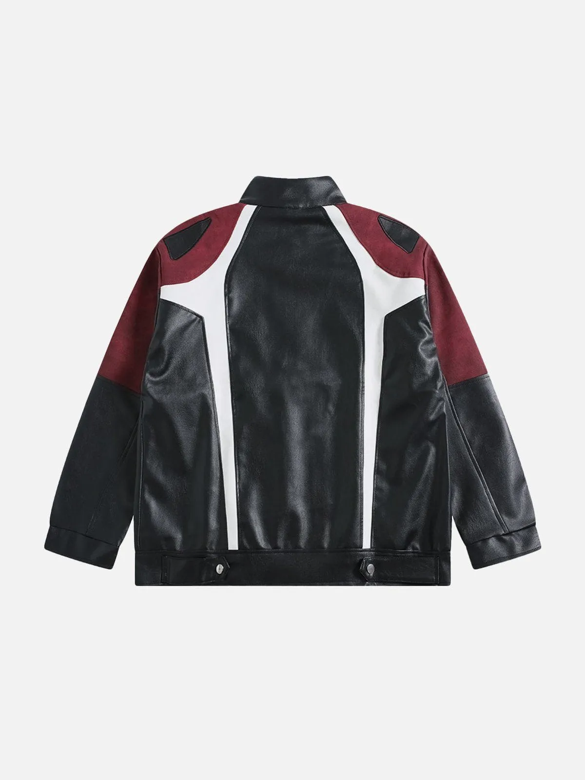 Aelfric Eden Color Blocking Patchwork Racing Jacket