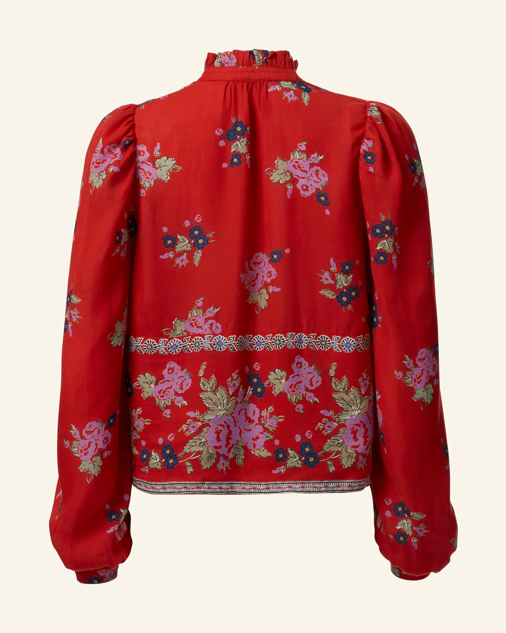 Annabel Carmine Bouquet Shirt