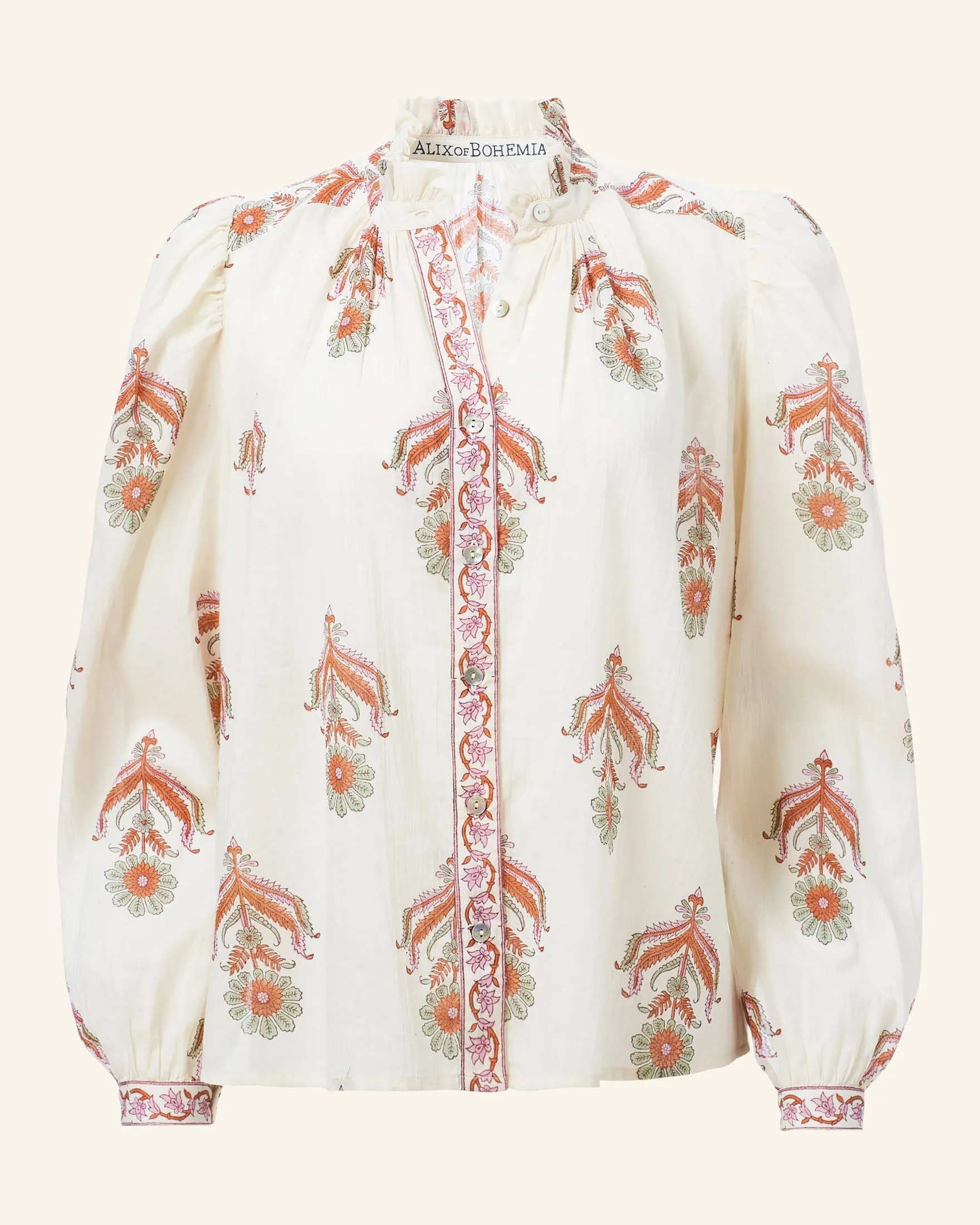 Annabel Guava Cactus Flower Shirt