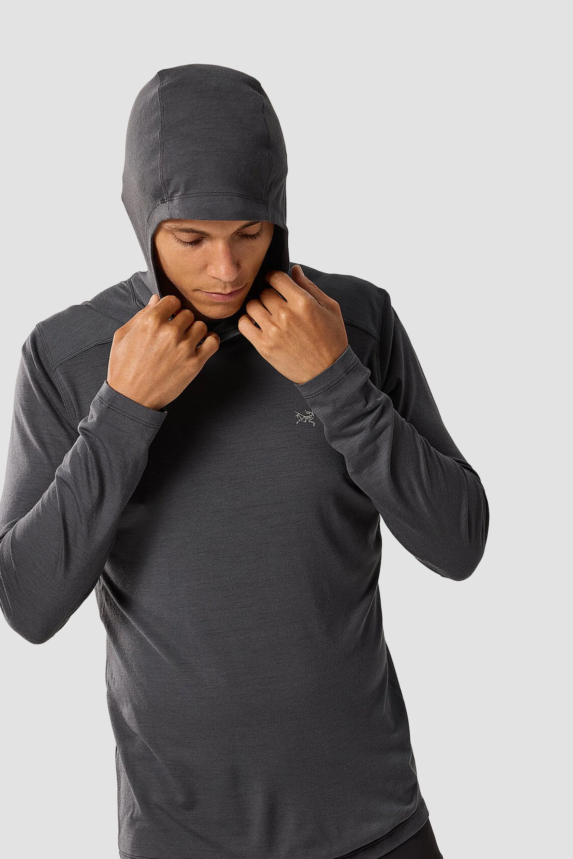 Arc'teryx Men's Ionia Merino Wool Hoody in Cloud