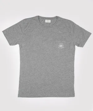 Basic Grey Pocket Logo Tee