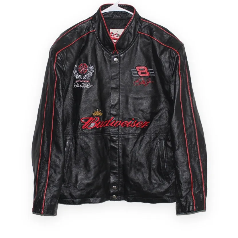 Budweiser Racing NASCAR Dale Earnhardt Jr #8 Wilson Leather Jacket (L)