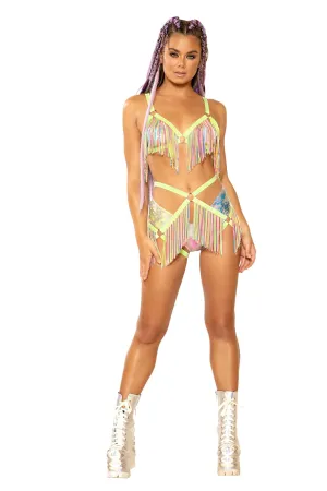 Confetti Fringe Harness Bottom