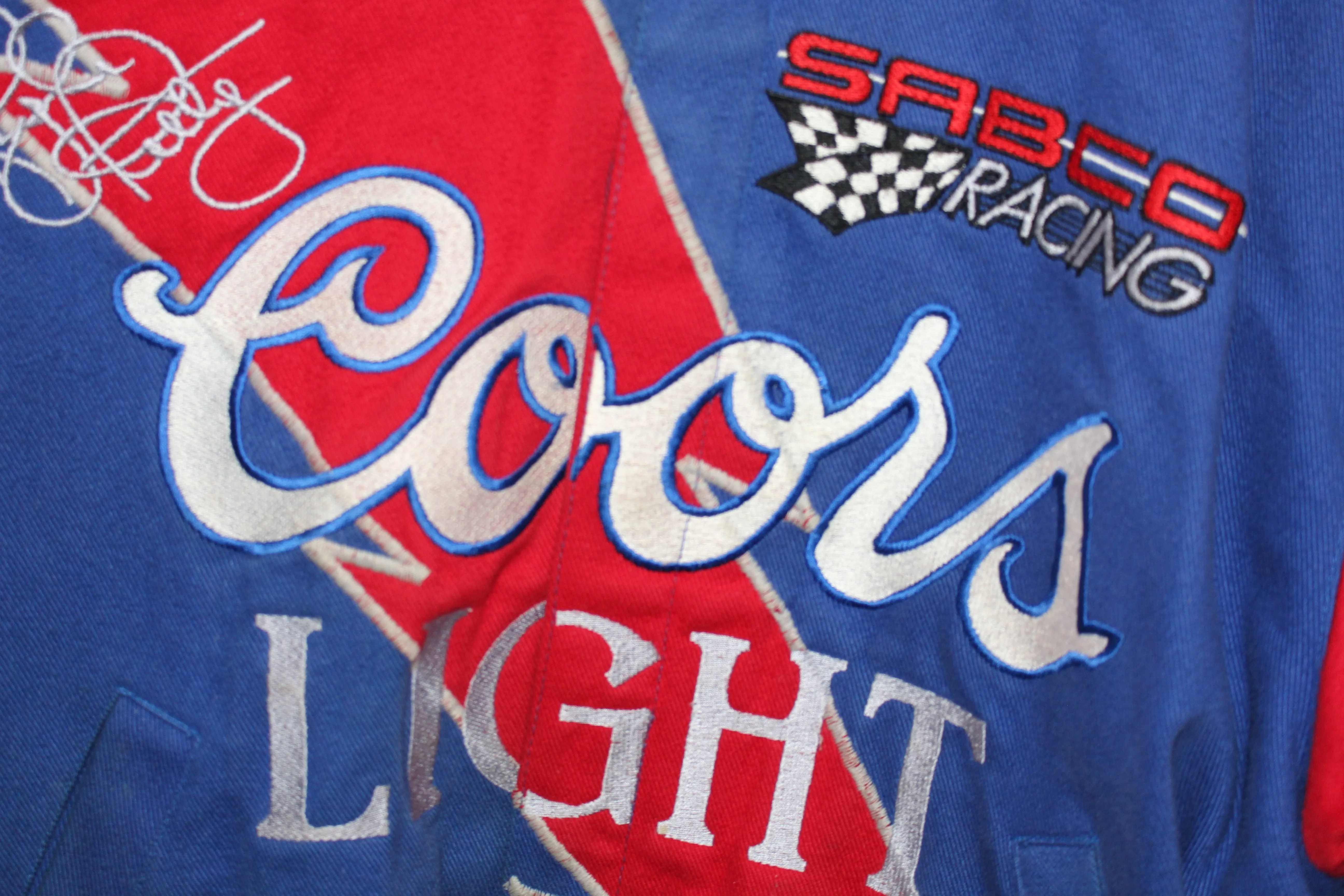 Coors Light Racing Silver Bullet NASCAR Kyle Petty #42 Jeff Hamilton Jacket (L)