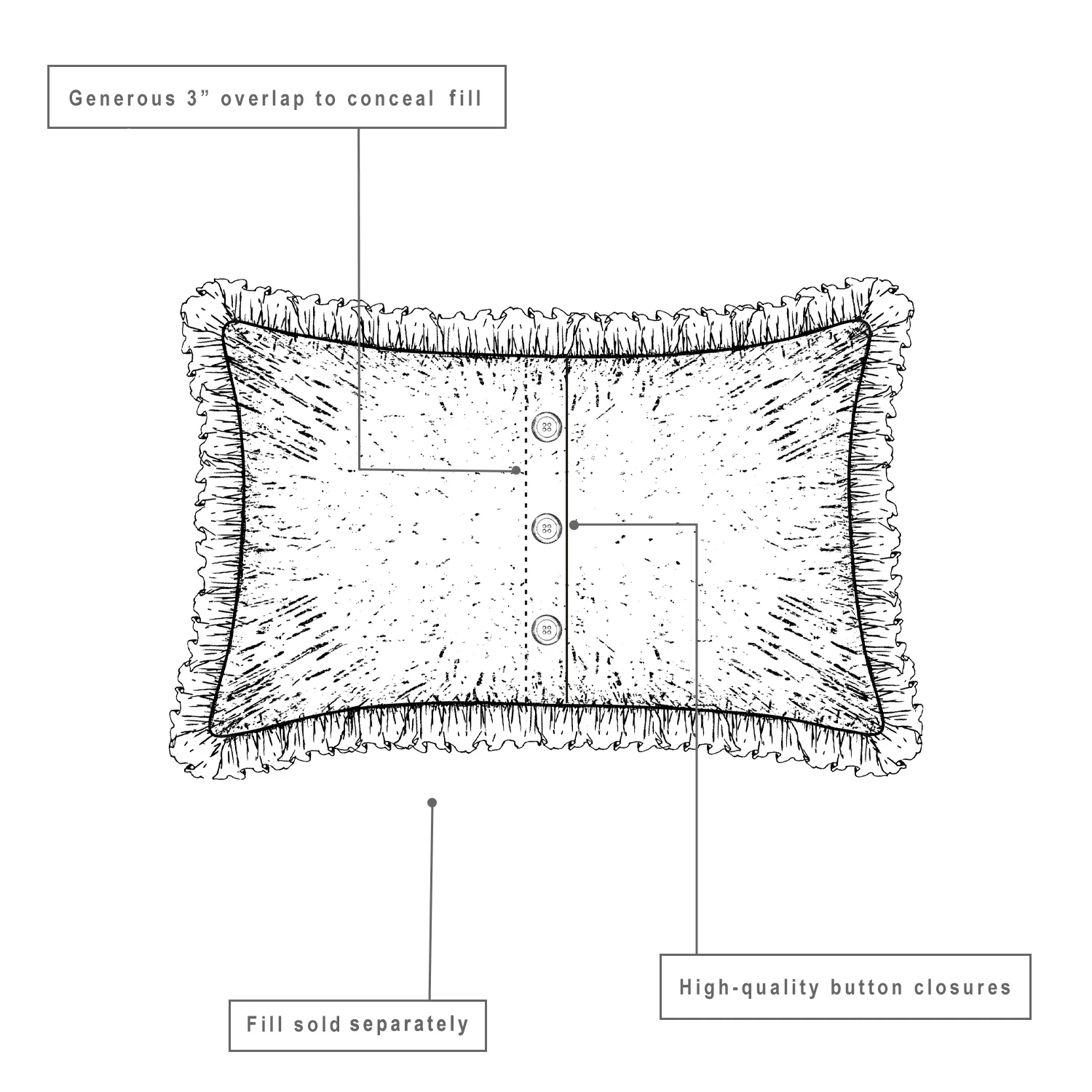 Crosswoods King Sham 21x37