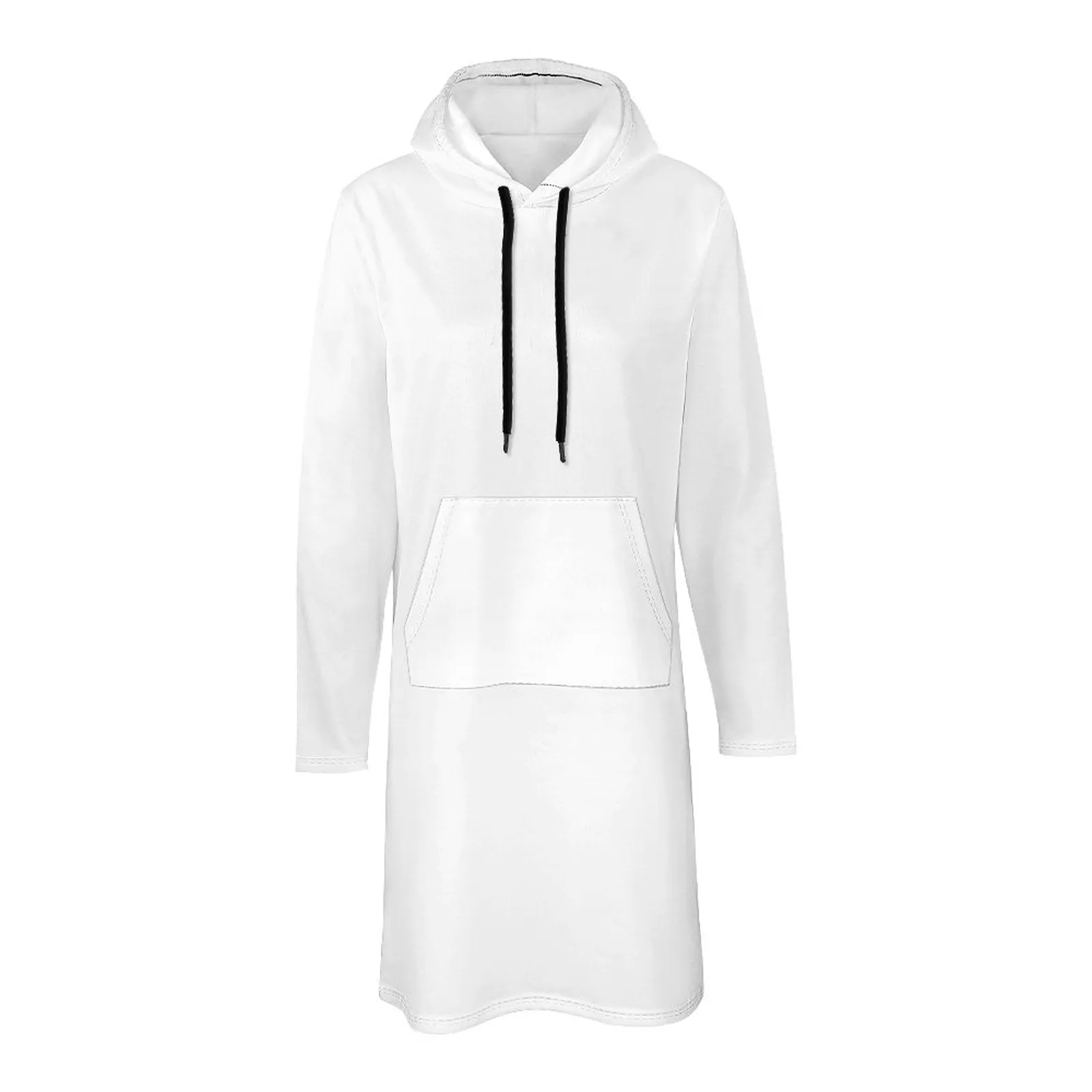 Design Your Own 230gsm Long Sleeve Hoodie Dress-S to 5XL