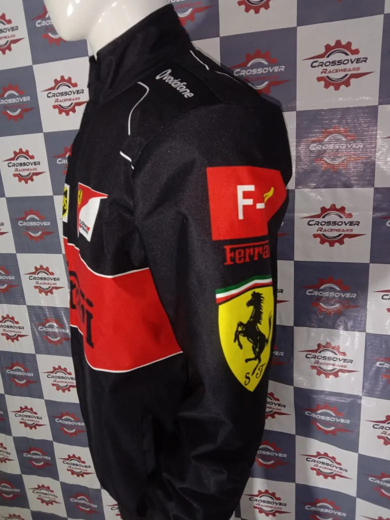 Ferrari F1 Racing Vintage Black Jacket