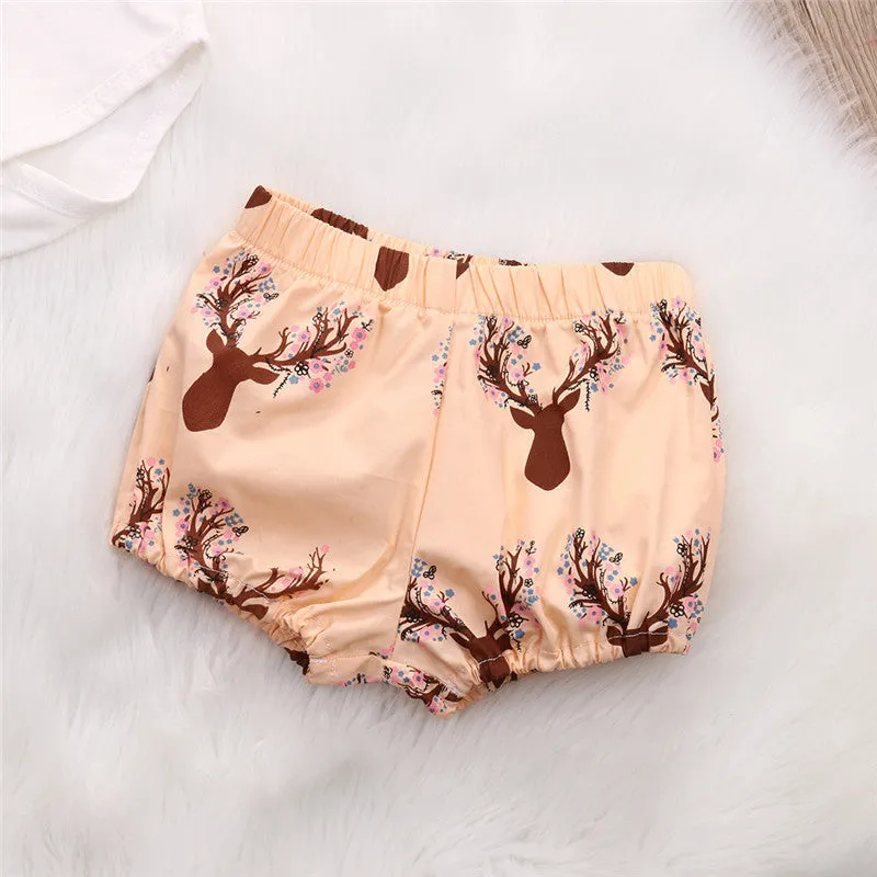 Floral Buck Shorts Set