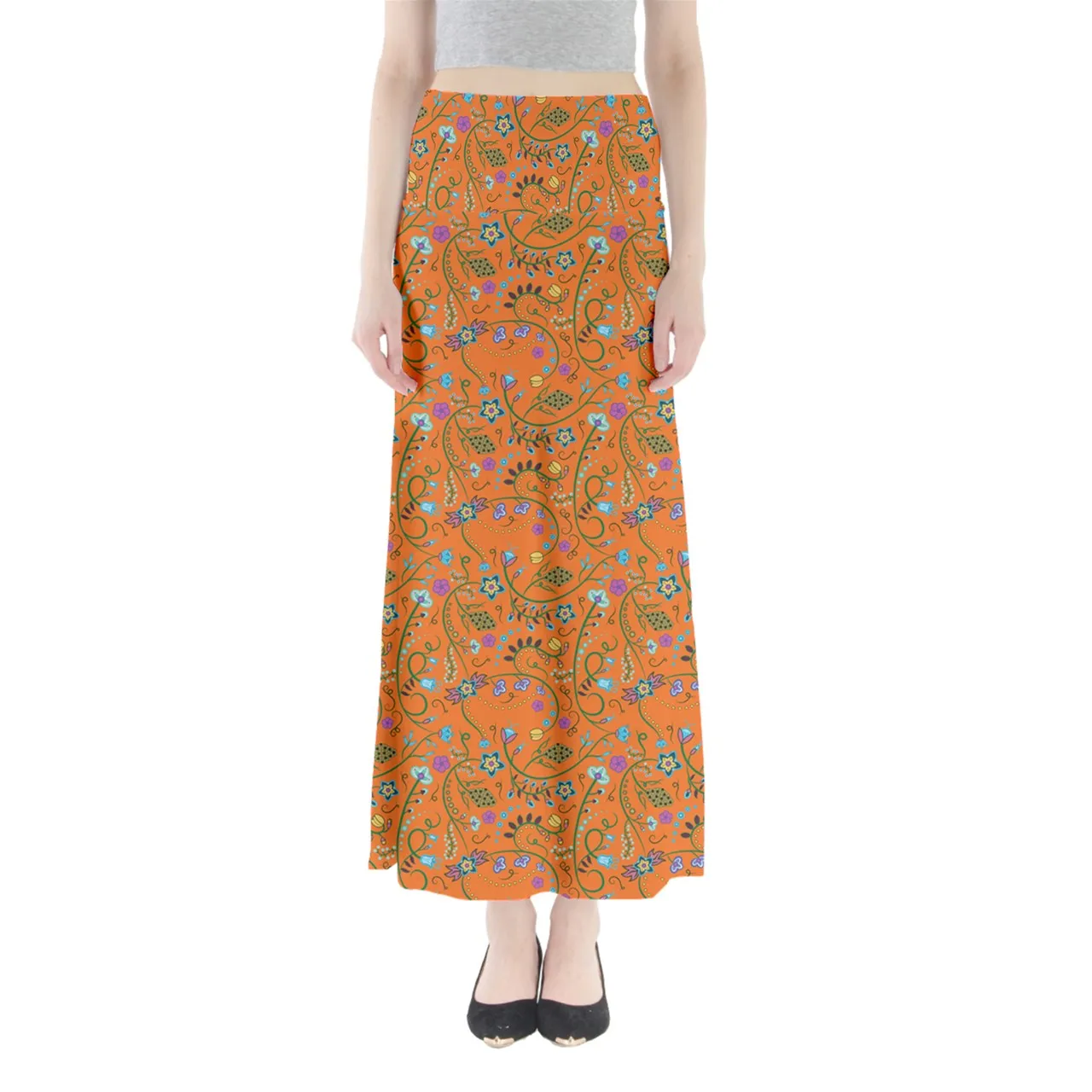 Fresh Fleur Carrot Full Length Maxi Skirt