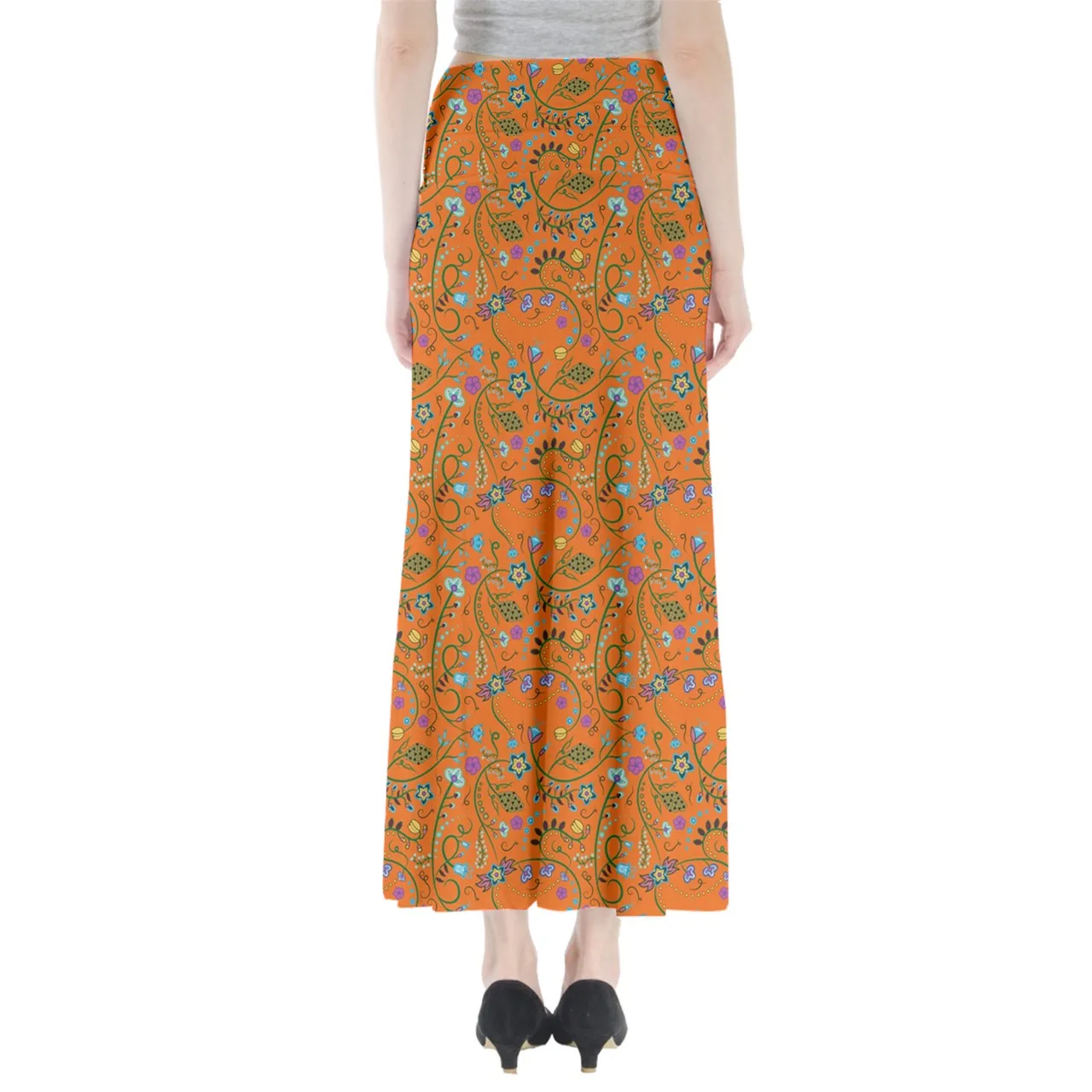 Fresh Fleur Carrot Full Length Maxi Skirt