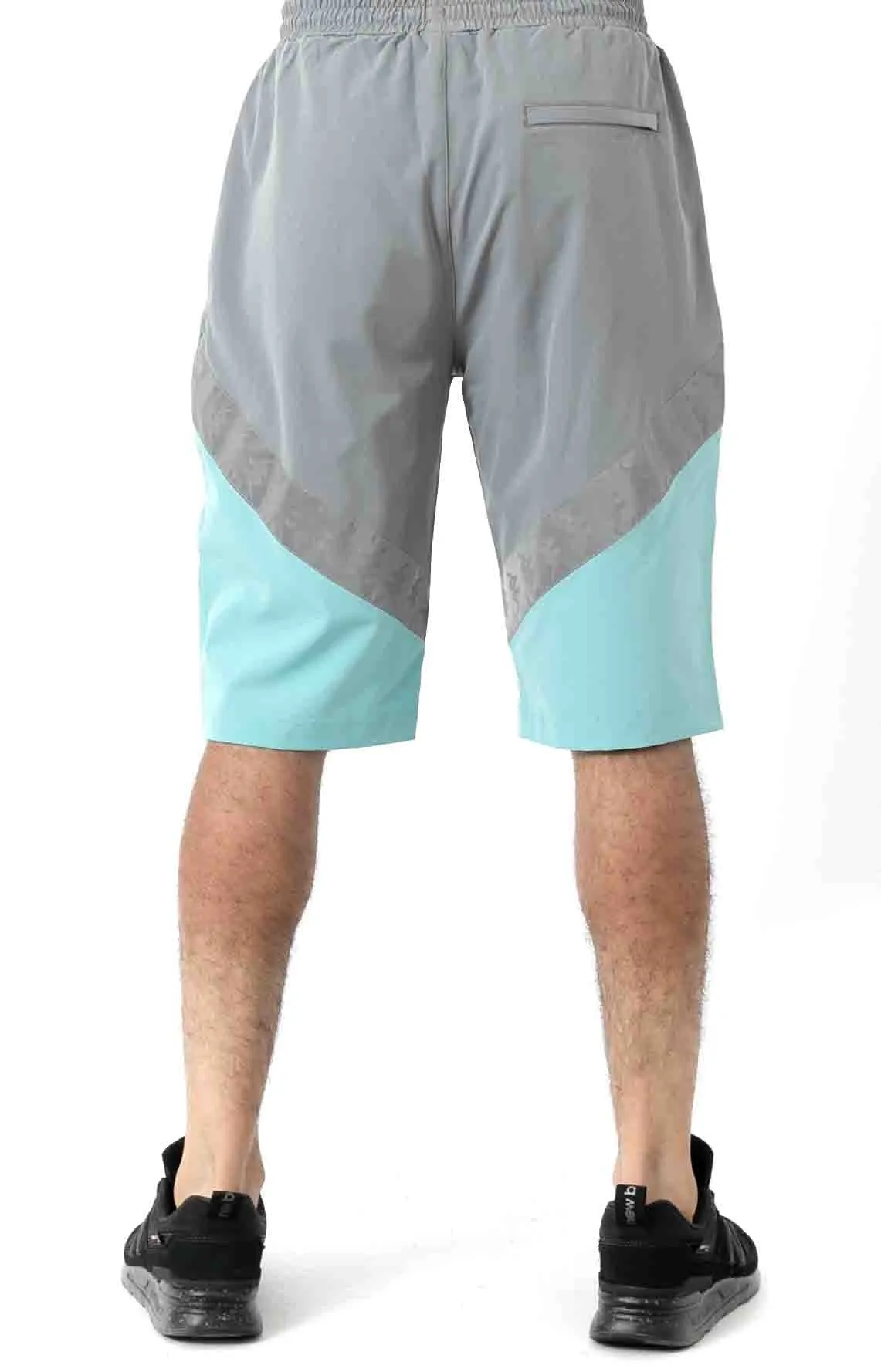 Kappa Men's 222 Banda Amaruc Stretch Shorts - Grey/Green Aqua