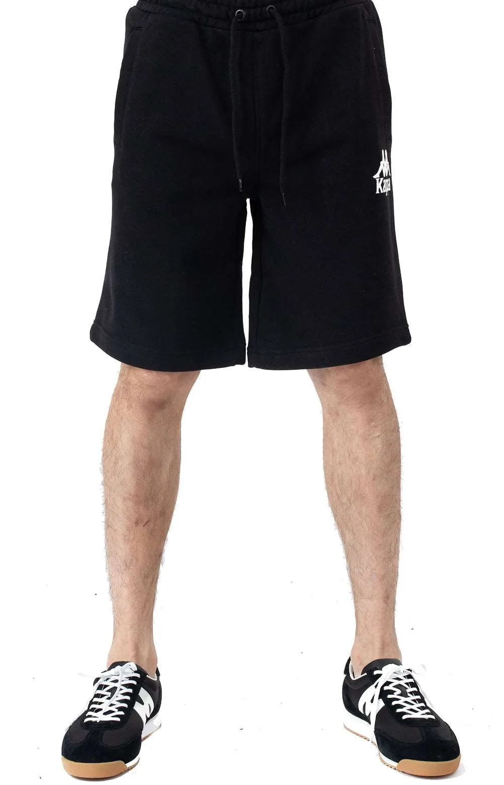 Kappa Men's Authentic Uppsala French Terry Sweat Shorts - Black/White