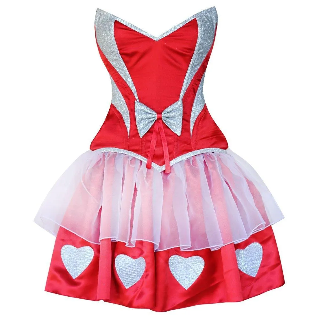 Ladies acrylic boning fashion corset dress