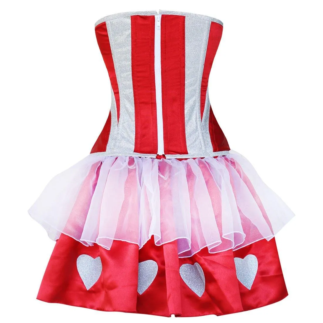 Ladies acrylic boning fashion corset dress