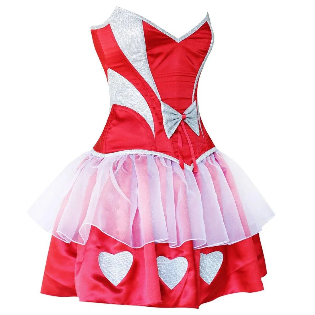 Ladies acrylic boning fashion corset dress