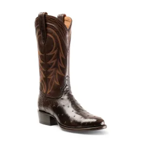 Men's HYER Haven Nicotine CC Full Quill Ostrich with 13" Chocolate Ranch Hand Tops - HM55002