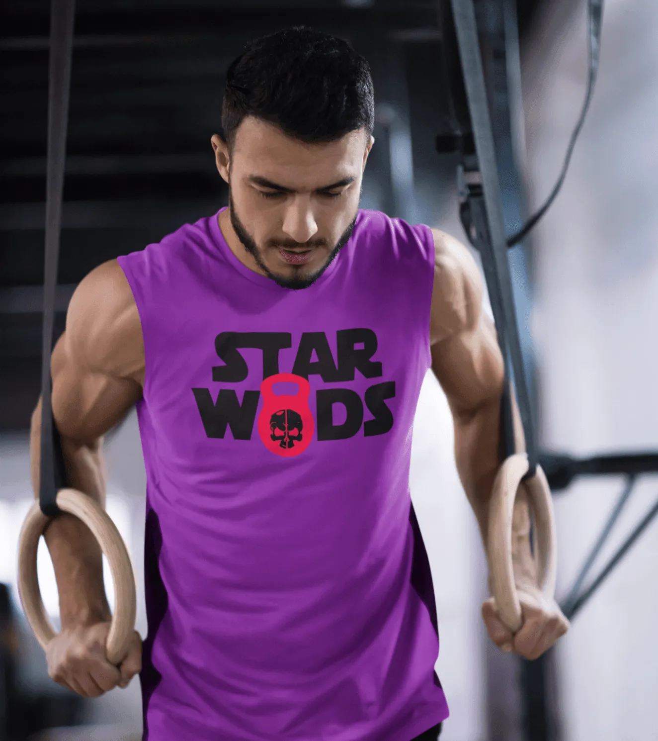 Men's Star Wods Muscle Tank T-shirt