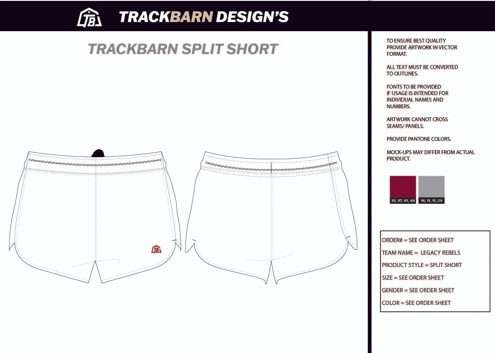 Midland-Legacy-XC Mens Split Track Short