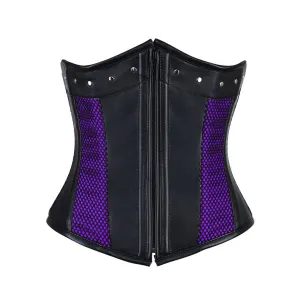 Murphy Faux Leather Gothic Underbust Corset