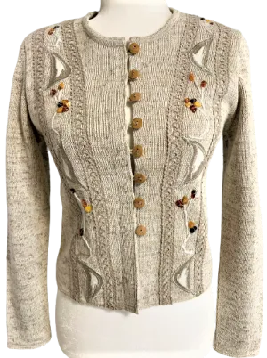 Natural Linen Knitted Cardigan