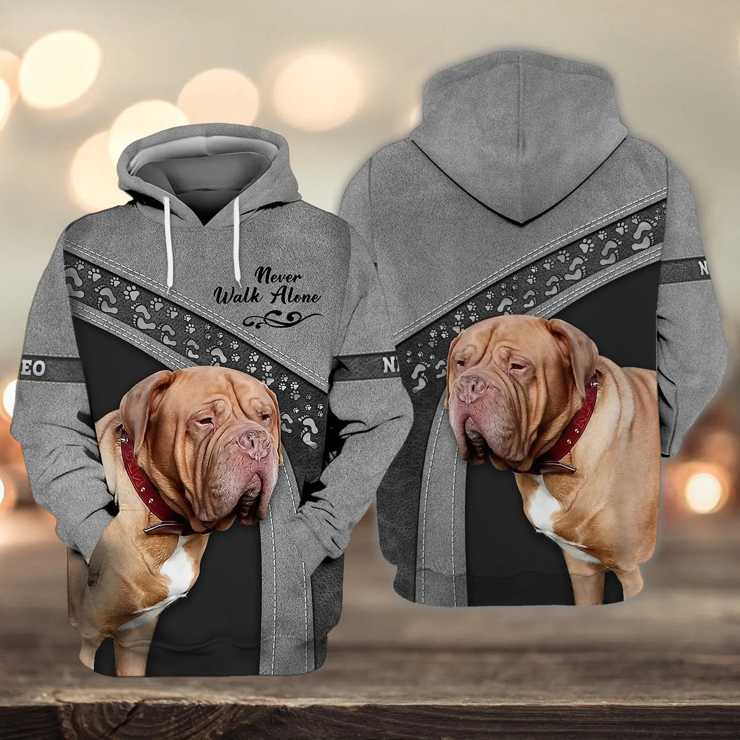 NEO Love Never Walk Alone Love Grey 3D Full Print Shirts, Shirt For Dog Lovers, Dog Memorial Gifts for loss of Dog