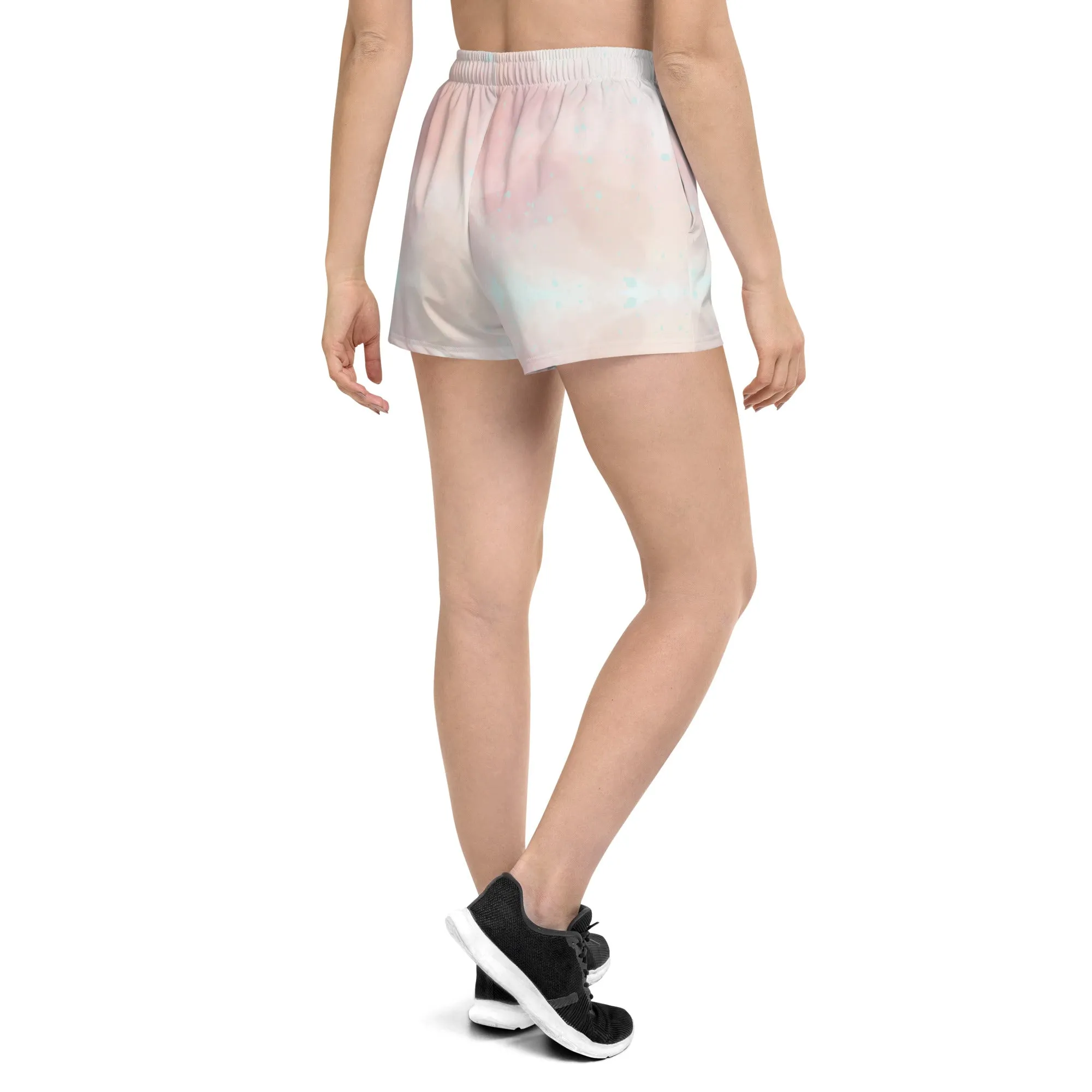 Pink Vaporwave- Women’s Eco Athletic Shorts