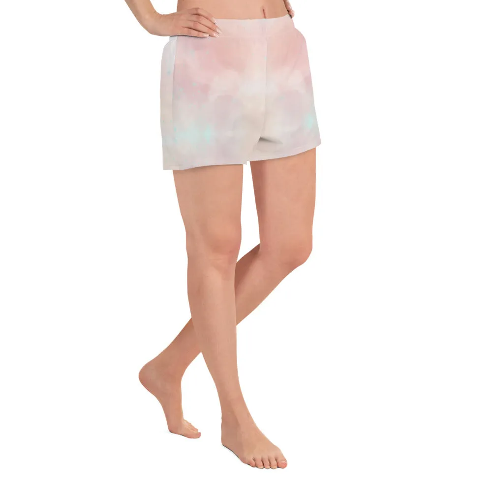 Pink Vaporwave- Women’s Eco Athletic Shorts