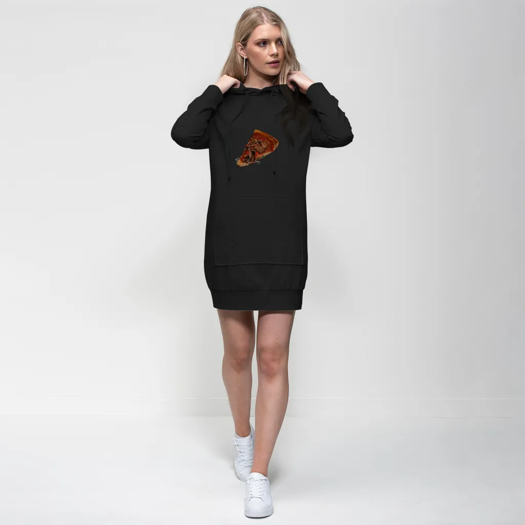 Pizza Premium Adult Hoodie Dress