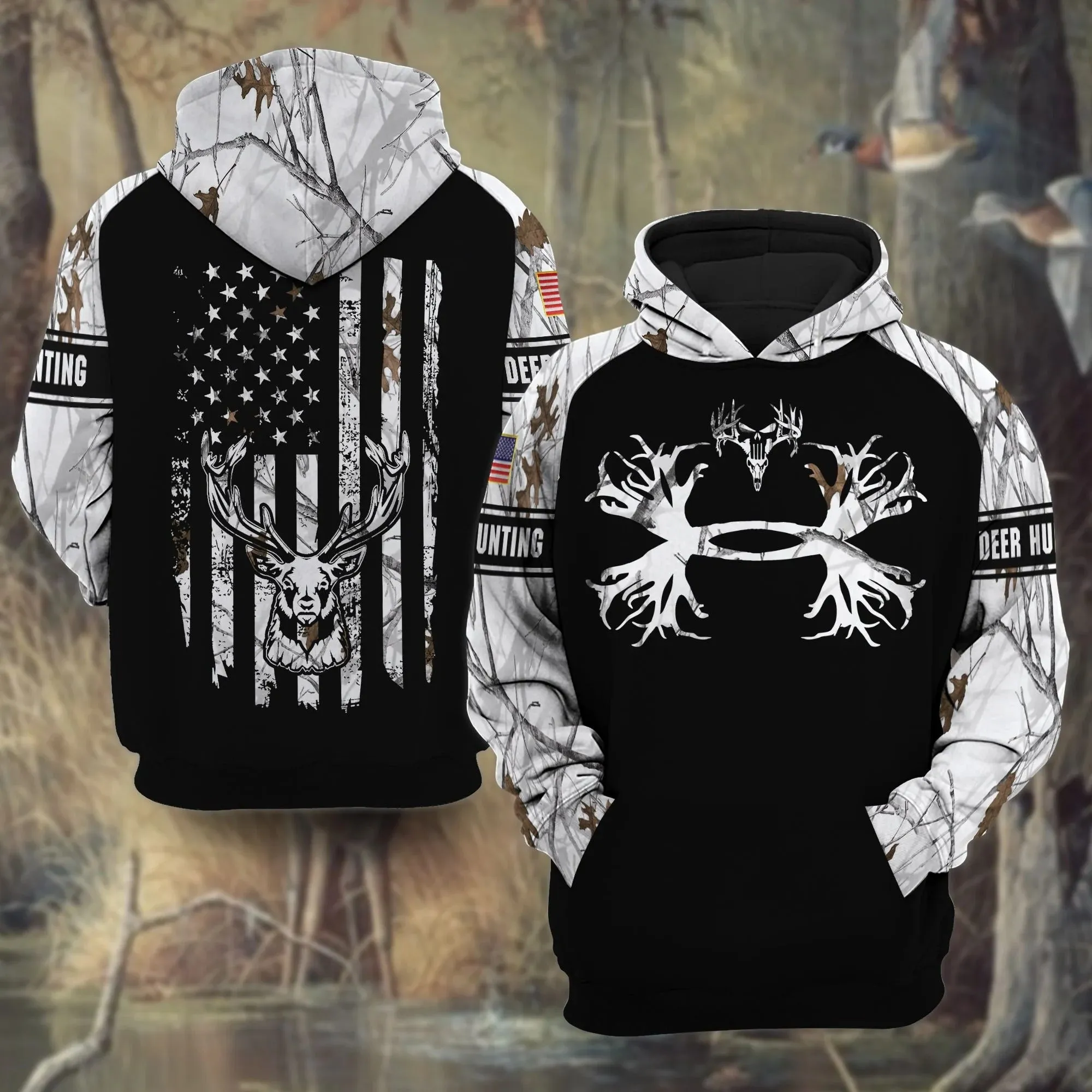 Premium Deer Hunting Hoodie 3D All Over Print Limited Edition Multicolor Hunting Hoodie Gift For Hunter