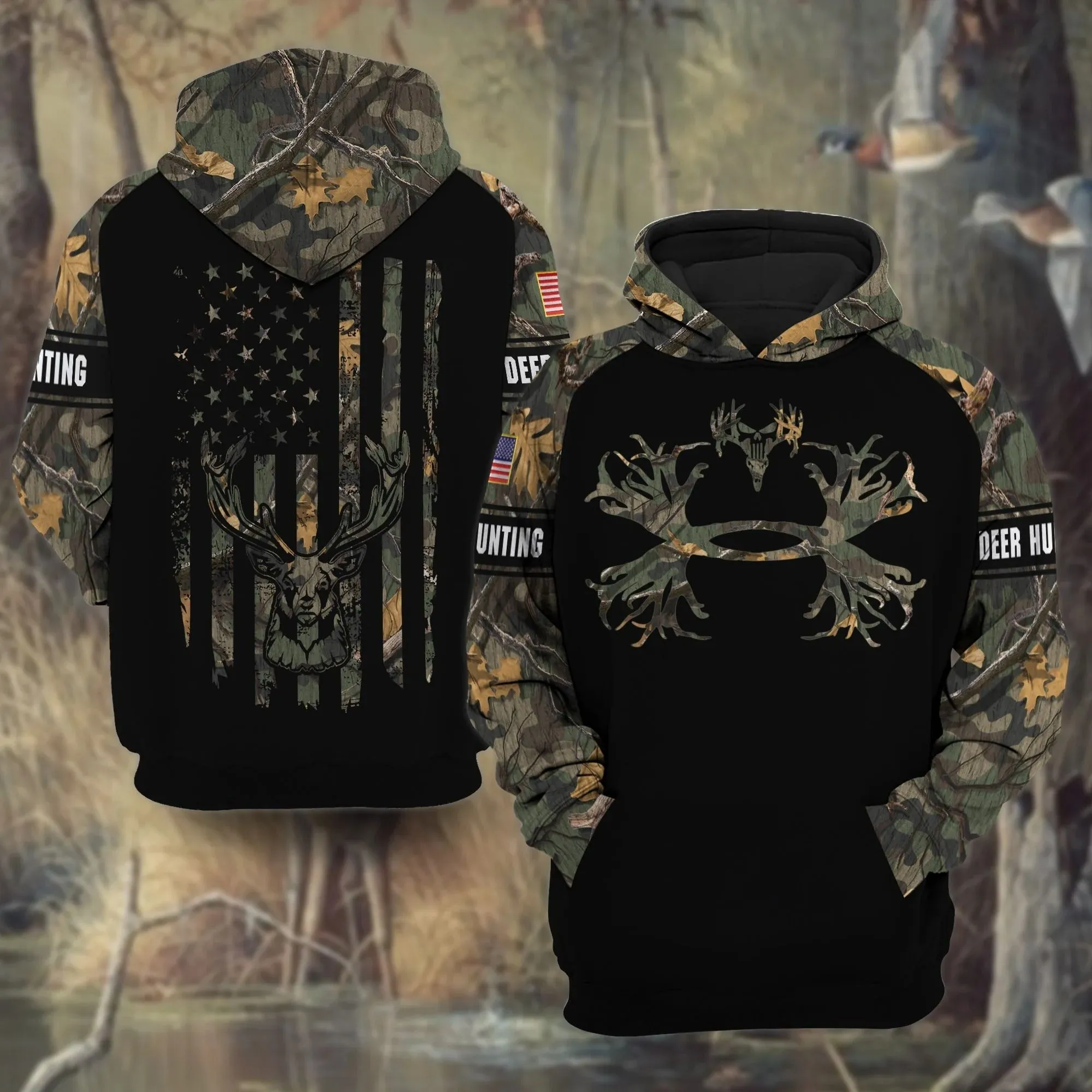 Premium Deer Hunting Hoodie 3D All Over Print Limited Edition Multicolor Hunting Hoodie Gift For Hunter