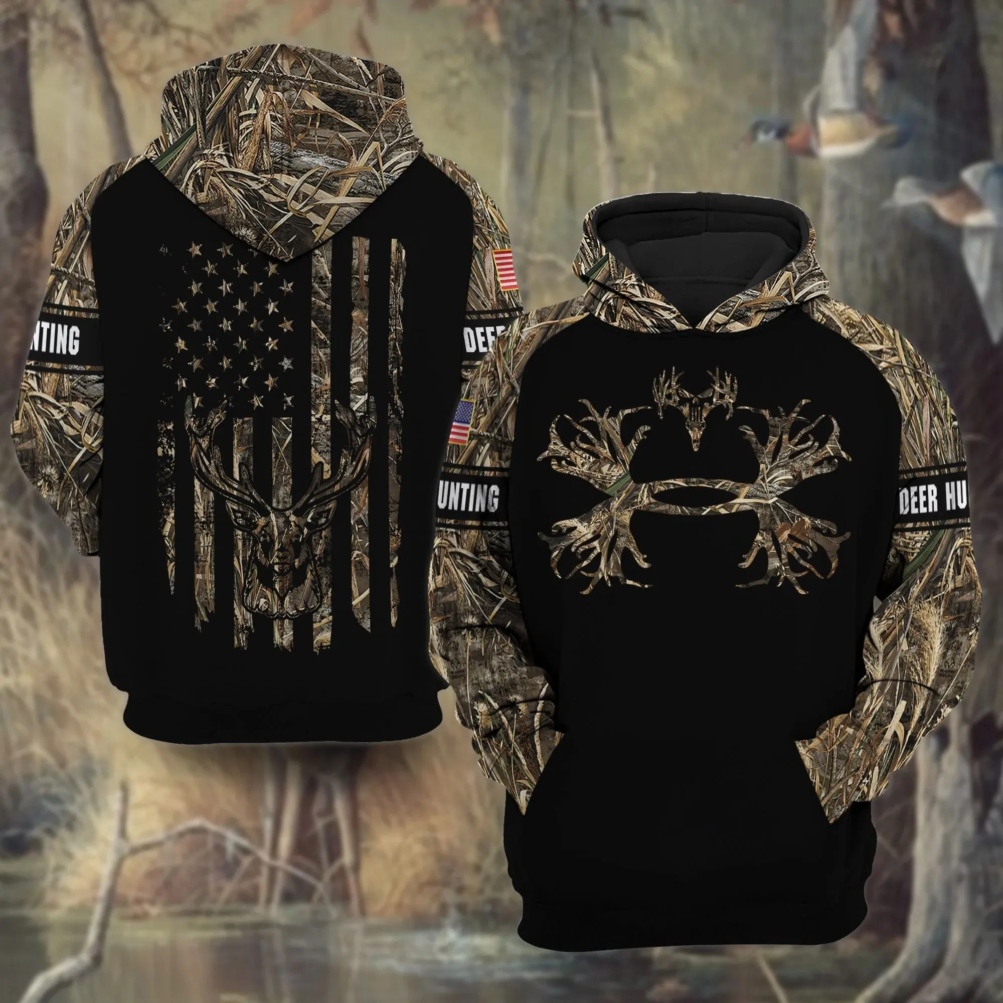 Premium Deer Hunting Hoodie 3D All Over Print Limited Edition Multicolor Hunting Hoodie Gift For Hunter