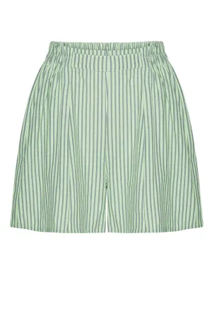 Randi Shorts - Green Striped