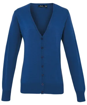 Royal - Women's button-through knitted cardigan