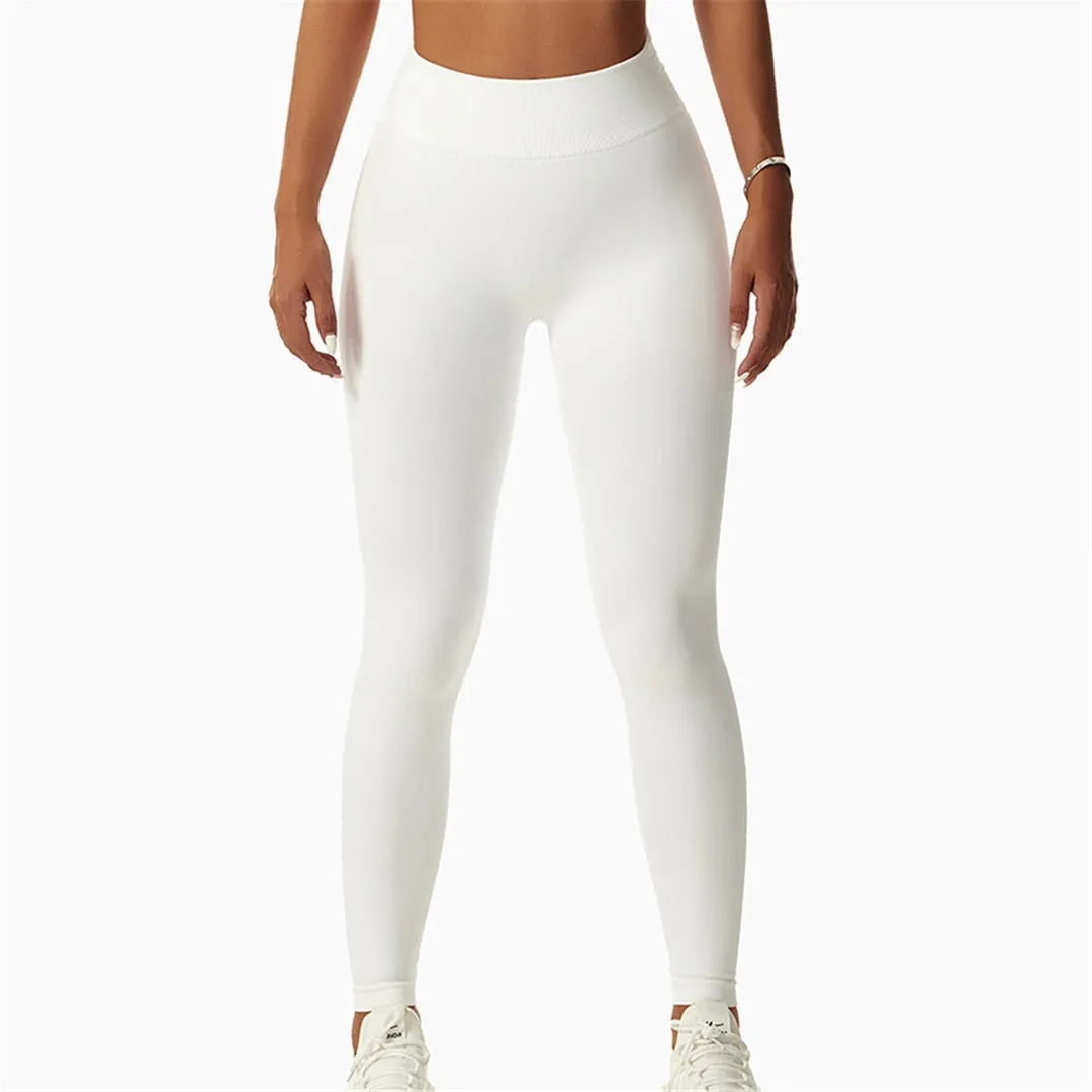 S - XL High Waist Sport Pants Sexy Yoga Leggings Women Fitness Tight Seamless Leggings For Women Gym Elastic Pants Female A088P