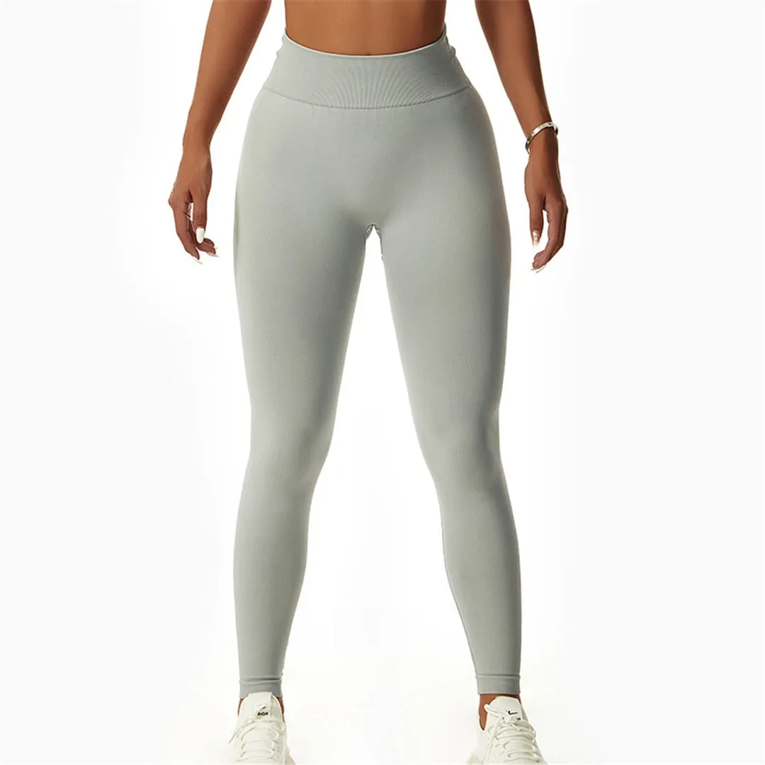 S - XL High Waist Sport Pants Sexy Yoga Leggings Women Fitness Tight Seamless Leggings For Women Gym Elastic Pants Female A088P