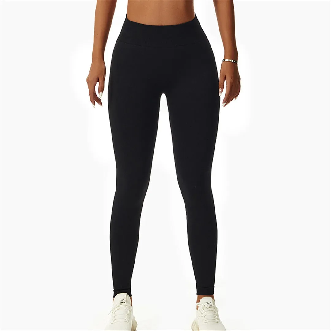 S - XL High Waist Sport Pants Sexy Yoga Leggings Women Fitness Tight Seamless Leggings For Women Gym Elastic Pants Female A088P