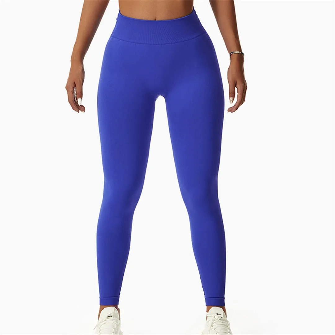 S - XL High Waist Sport Pants Sexy Yoga Leggings Women Fitness Tight Seamless Leggings For Women Gym Elastic Pants Female A088P