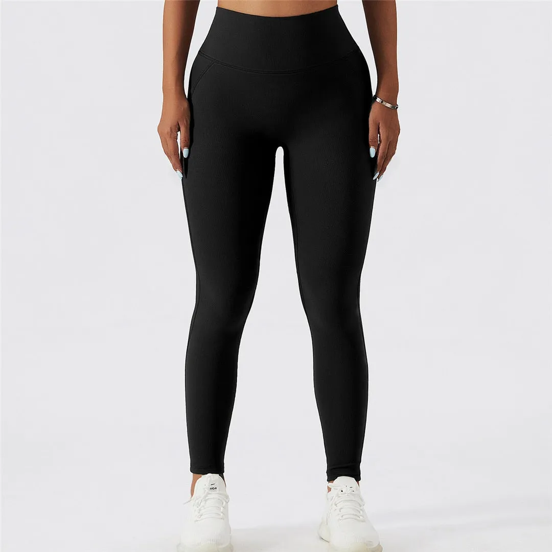 S - XL Seamless Leggings High Waist Sport Pants Sexy Yoga Leggings Women Fitness Tight Workout Gym Elastic Pants Female A090P