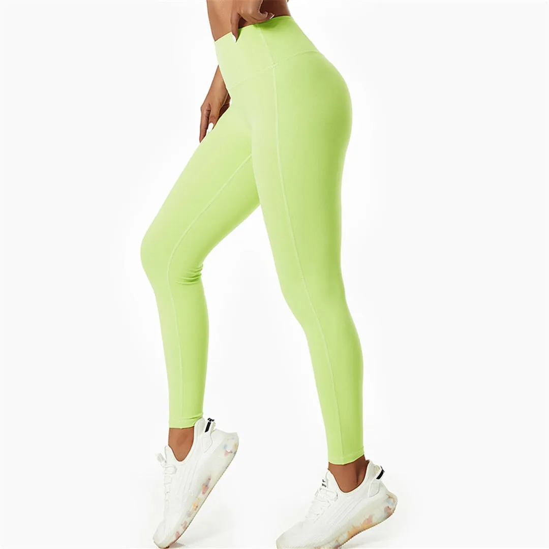 S - XL Seamless Yoga Leggings Women Fitness Tight Pants Sexy High Waist Legging For Women Gym Running Sport Elastic Pants A079P