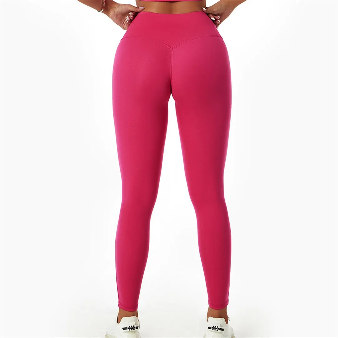 S - XL Seamless Yoga Leggings Women Fitness Tight Pants Sexy High Waist Legging For Women Gym Running Sport Elastic Pants A079P