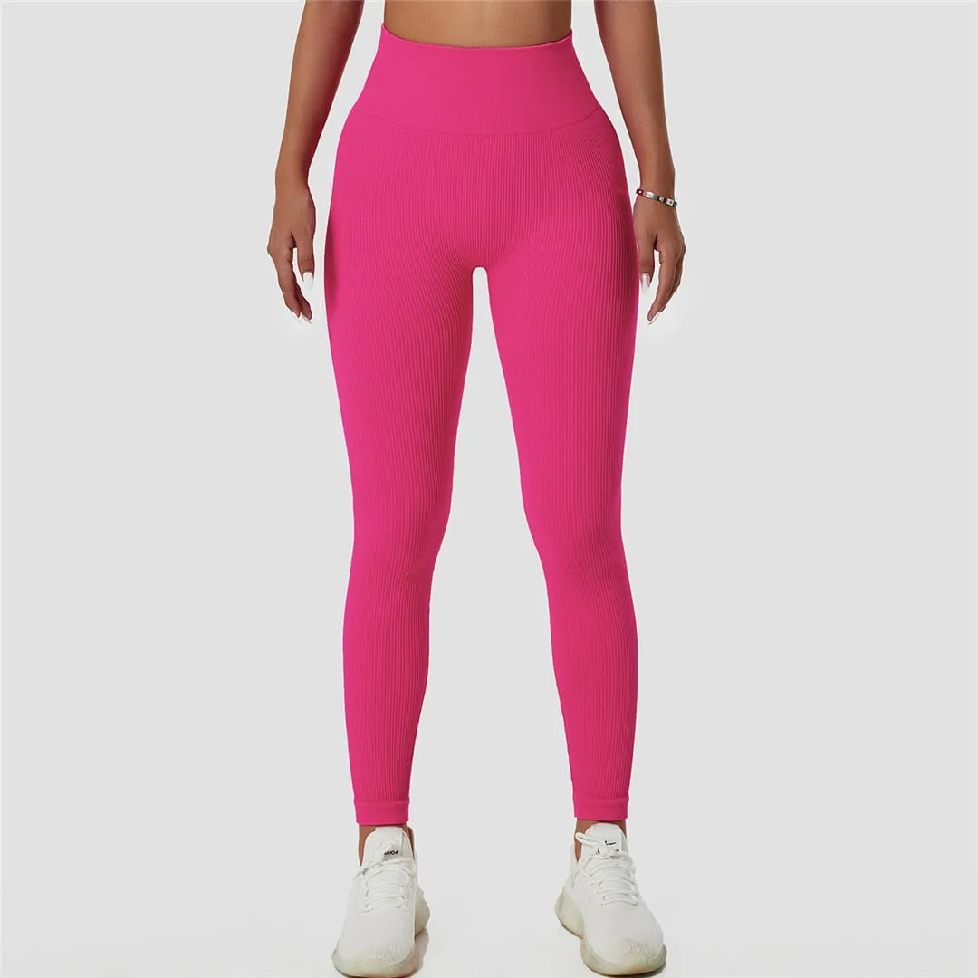 S - XL Sexy High Waist Legging Women Fitness Tight Pants Seamless Yoga Leggings For Women Gym Running Sport Elastic Pants A081P