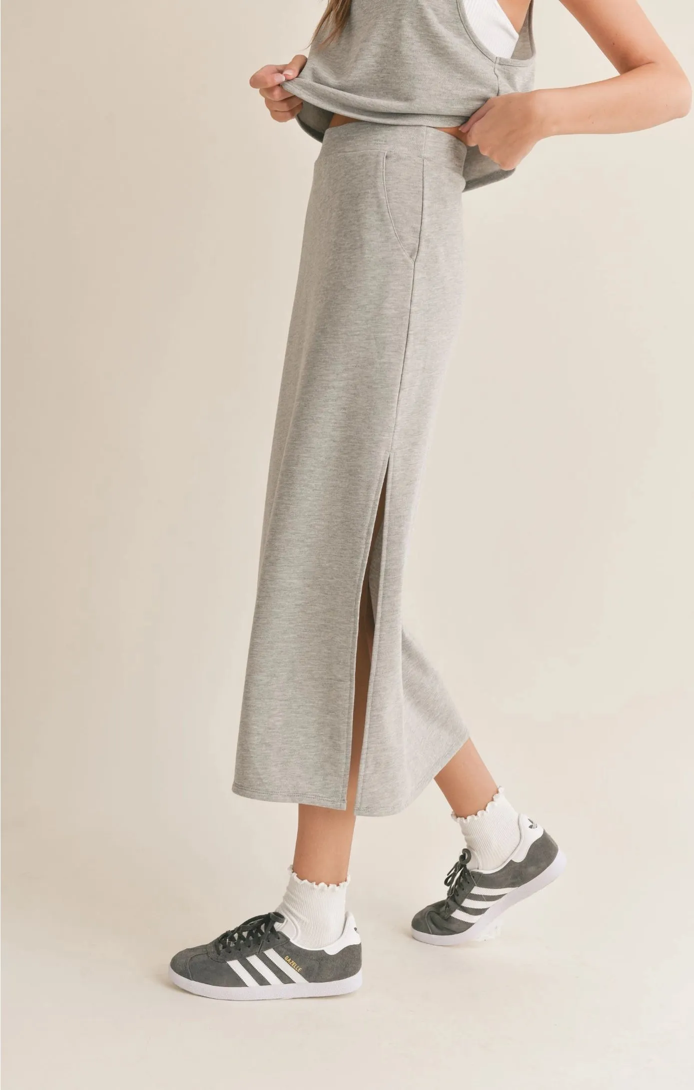 Sadie & Sage Break a Sweat Maxi Skirt