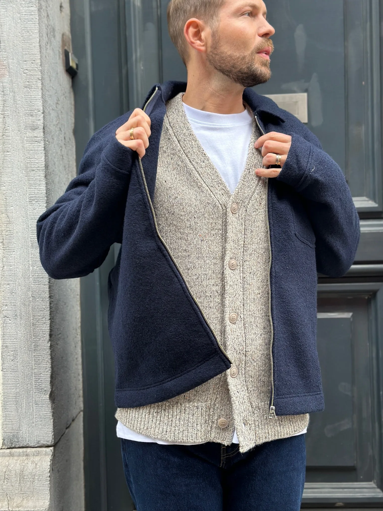 SAMEHDI CARDIGAN | SENECA ROCK MEL.