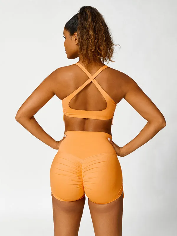 TEEK - Drawstring Yoga Breathable Running Tight Shorts