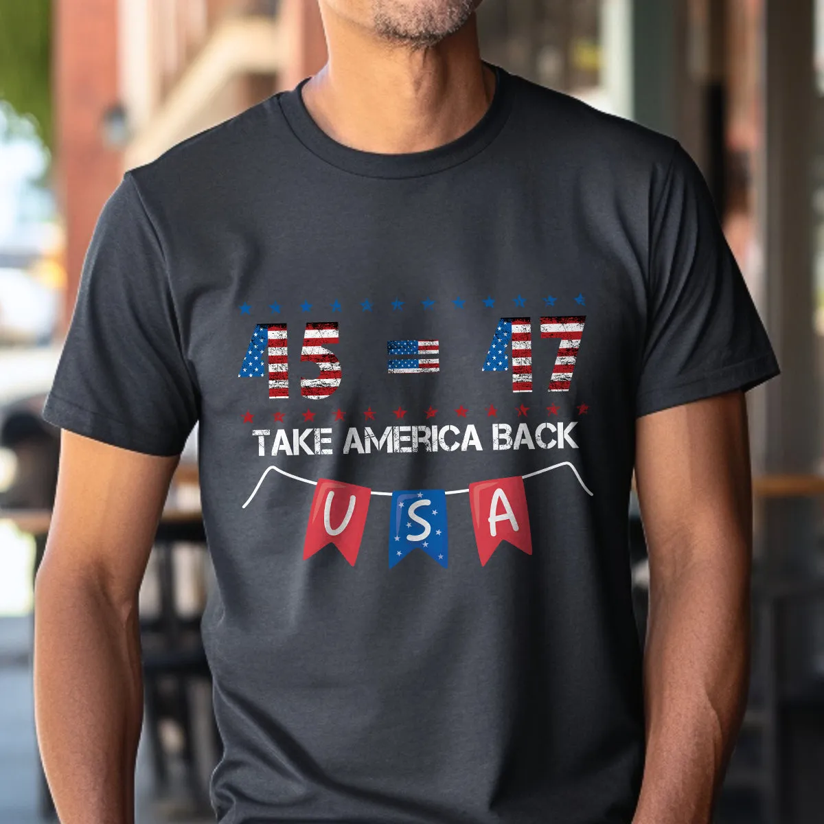 Teesdily | 45 47 Take America Back Shirt, Independence Day American Flag T-shirt, God Bless America Sweatshirt, US Pride Hoodie, Patriot Mug Cup Gift