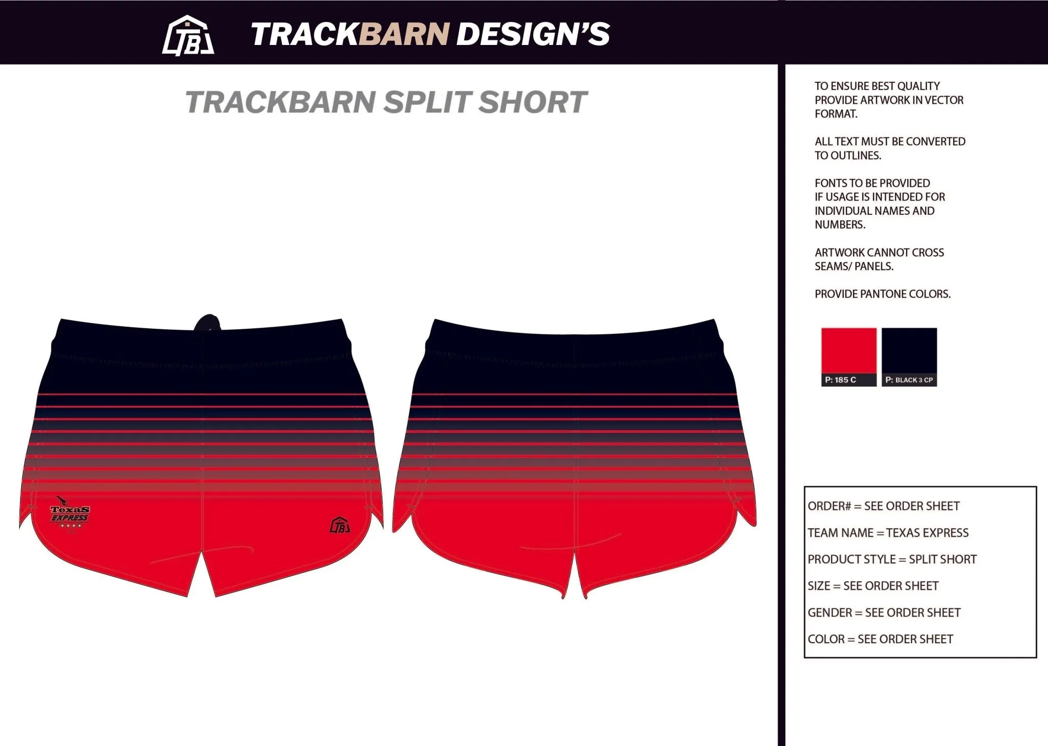 Texas-Express- Mens Split Track Short