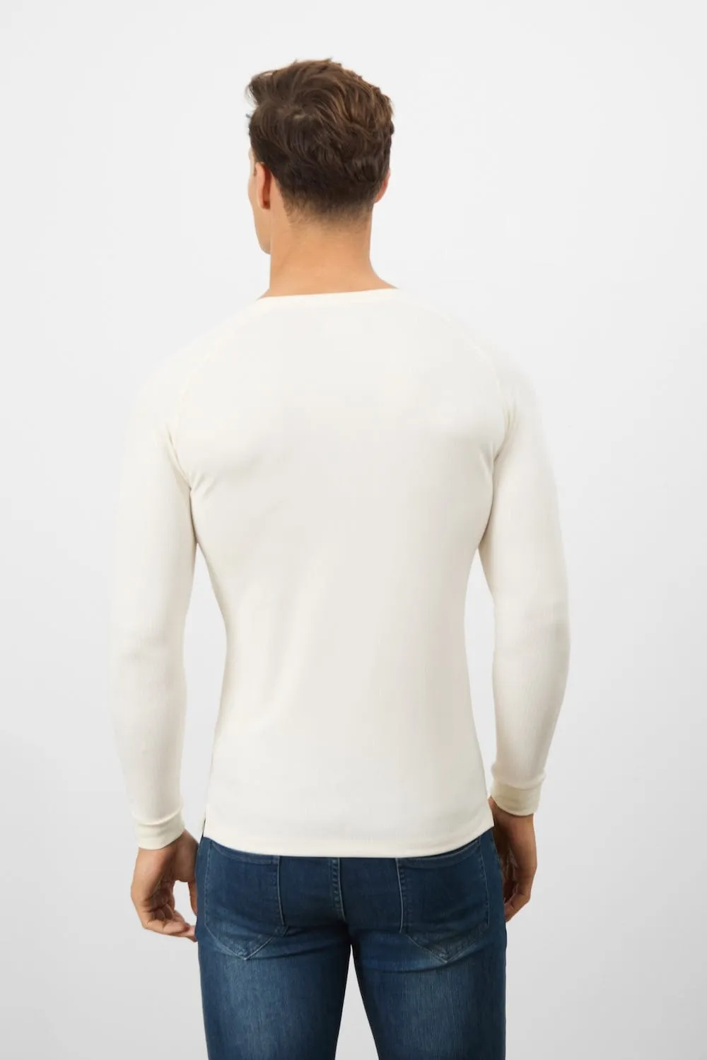 Textured Fashion T-Shirt in Winter White