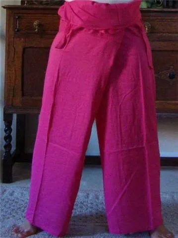 Thai Fisherman Yoga Massage Pants Pink